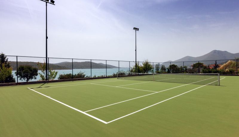 Tennis court of the complex