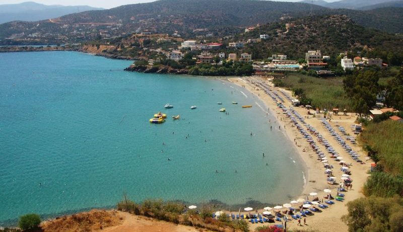 Nearby sandy beach