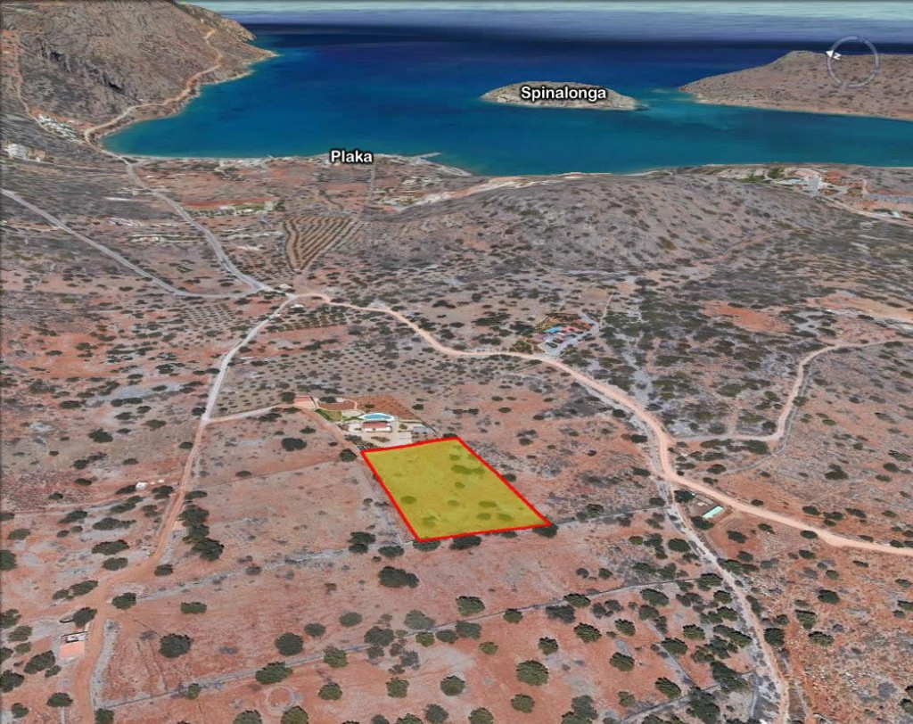 Plot of building land with sea and island views near Plaka