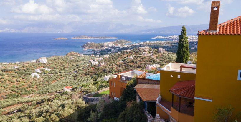 Villa and guesthouse with fantasic views, near Agios Nikolaos