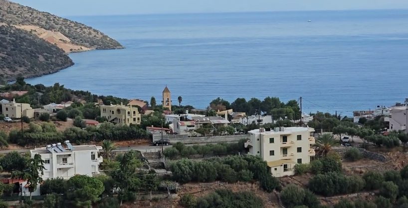 Seaview, hillside building land, Agios Nikolaos, Crete