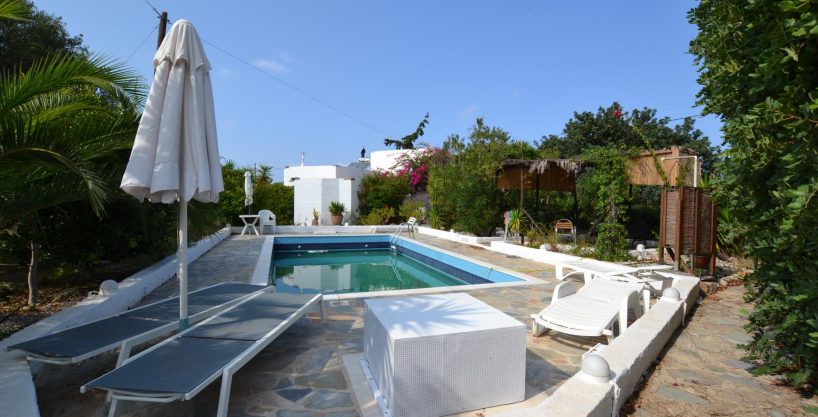 3 Cretan-styled detached houses with pool, walking distance to beach. Sissi