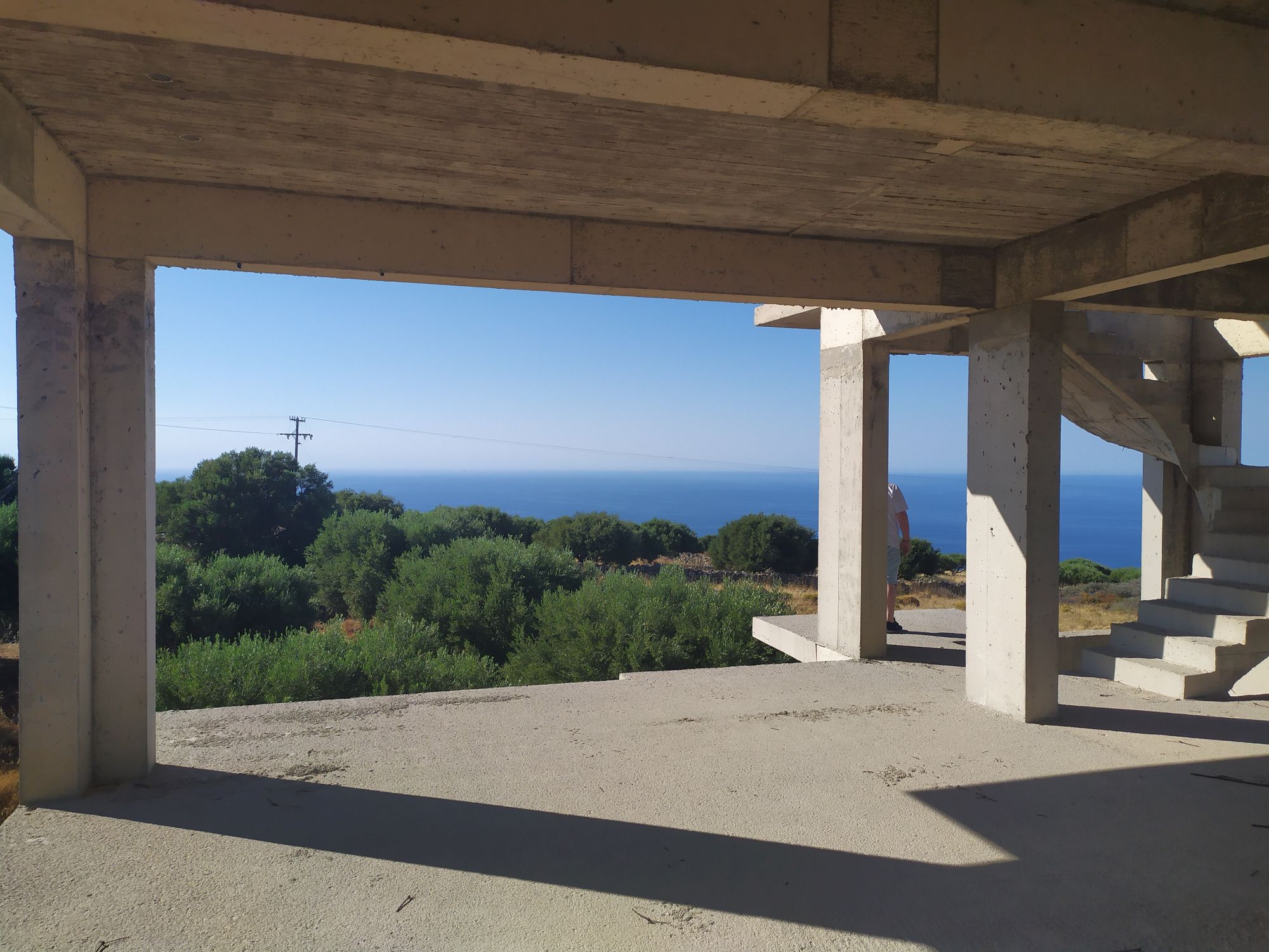 Concrete Skeleton of 300m2 With Sea Views In Village.
