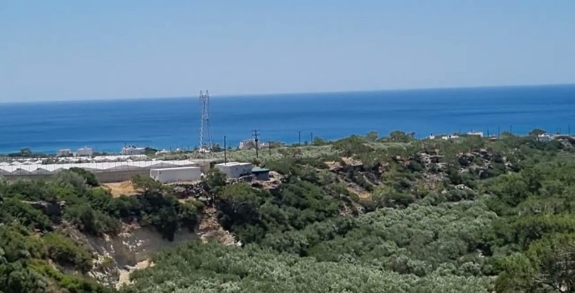 Large seaview building plot, south coast of Crete