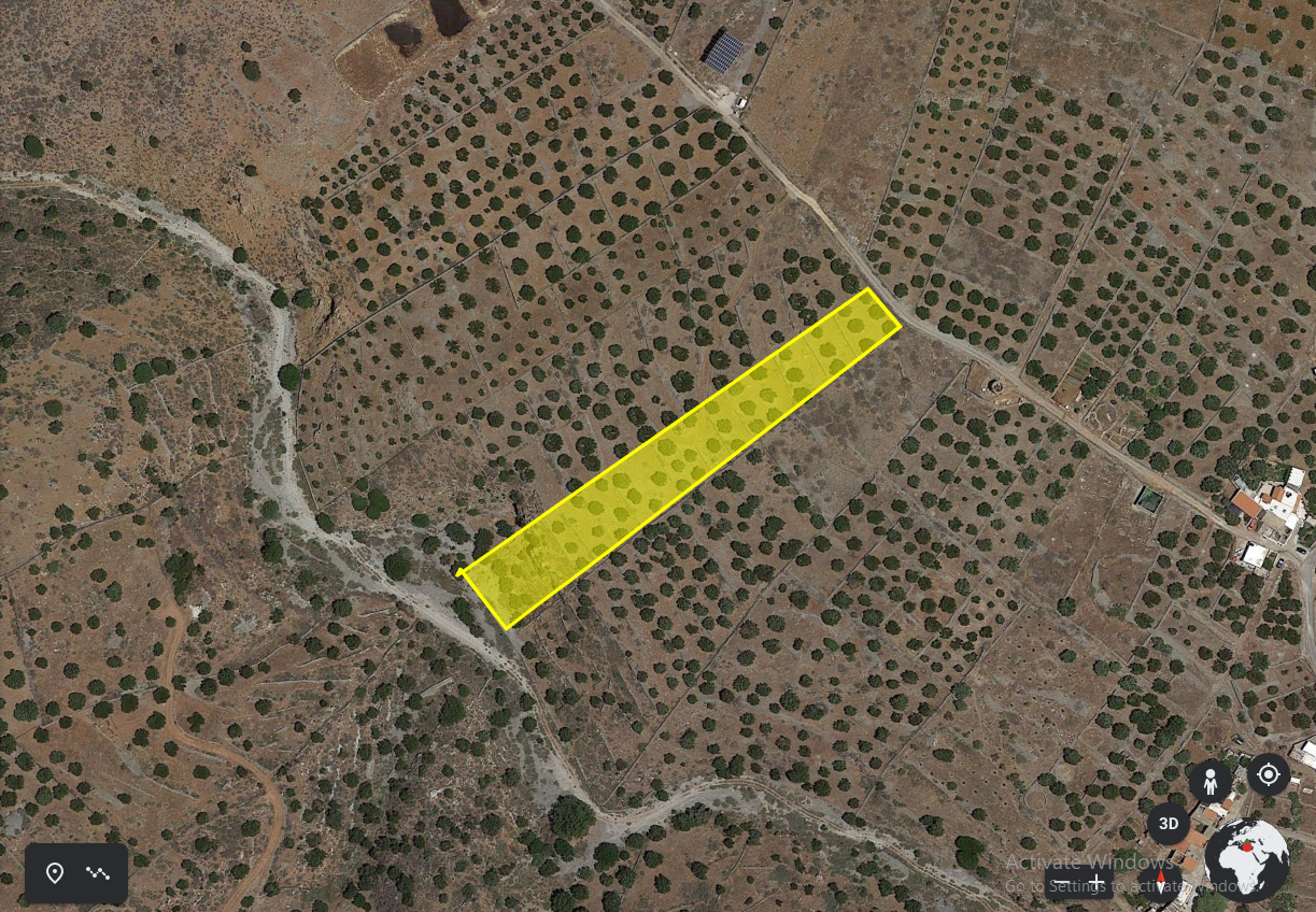 Rural building plot with olive grove
