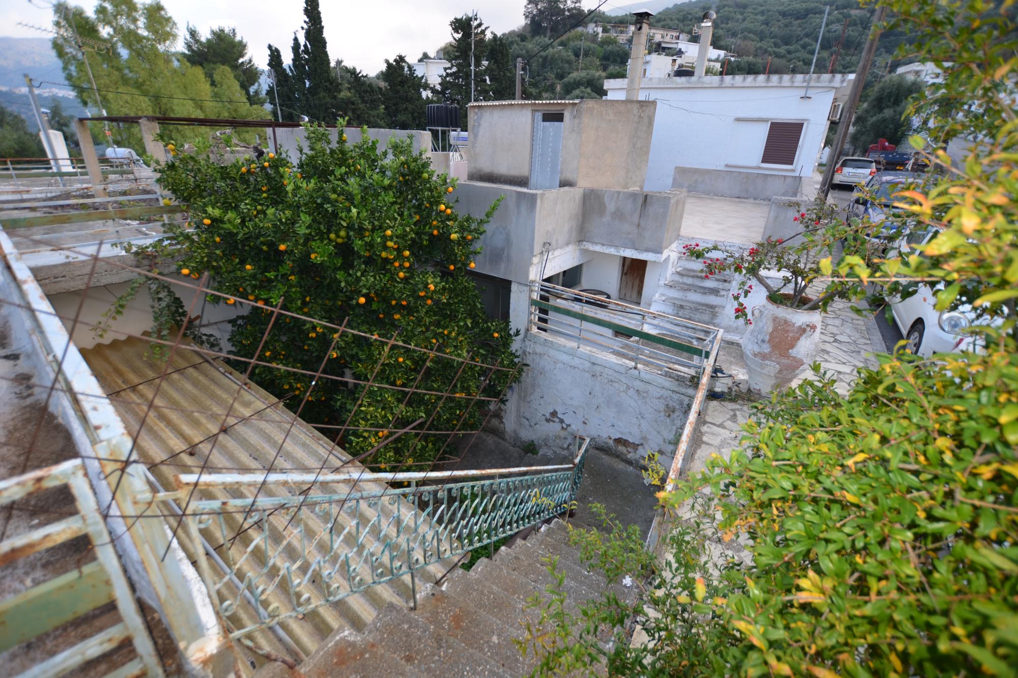 Large house for renovation in the center of village with outside spaces and roof terrace.