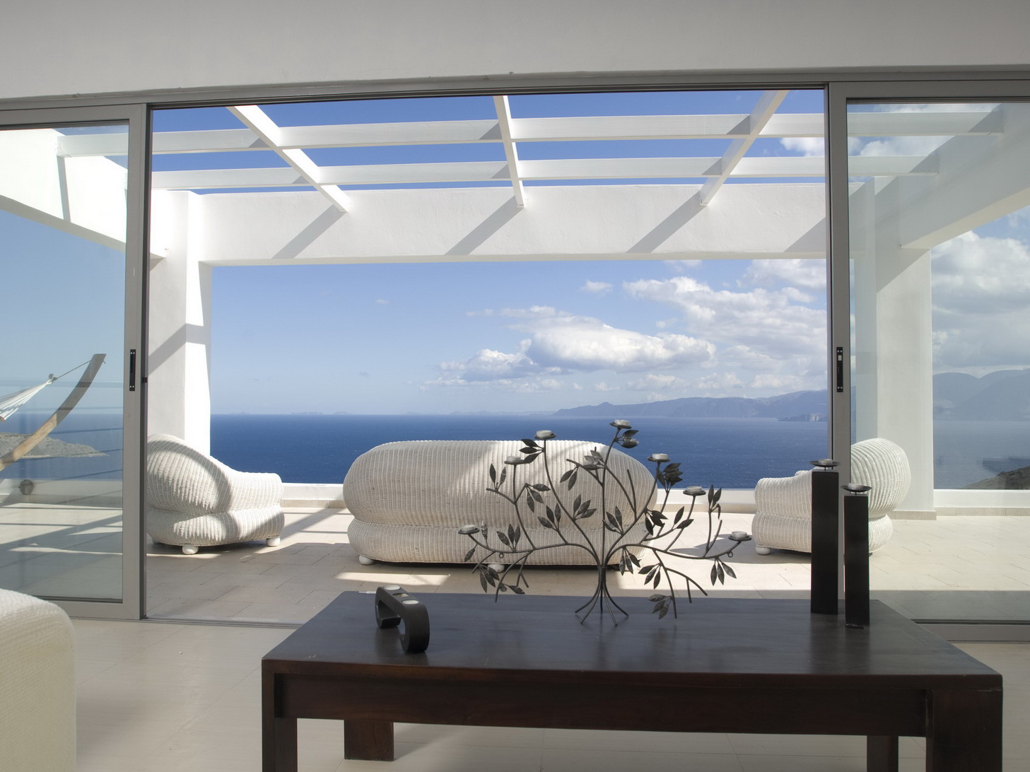 Four bedroom villa with panoramic sea views in Elounda.
