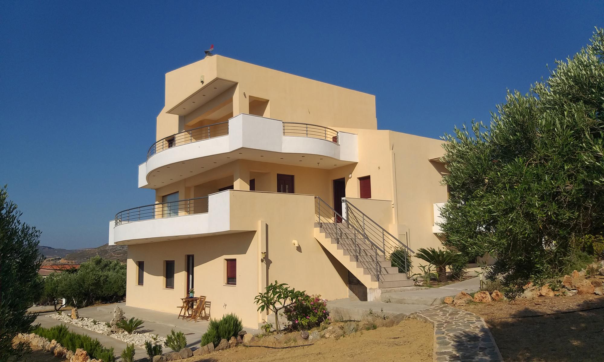 Modern Seaview complex with pool and garden near Sitia.