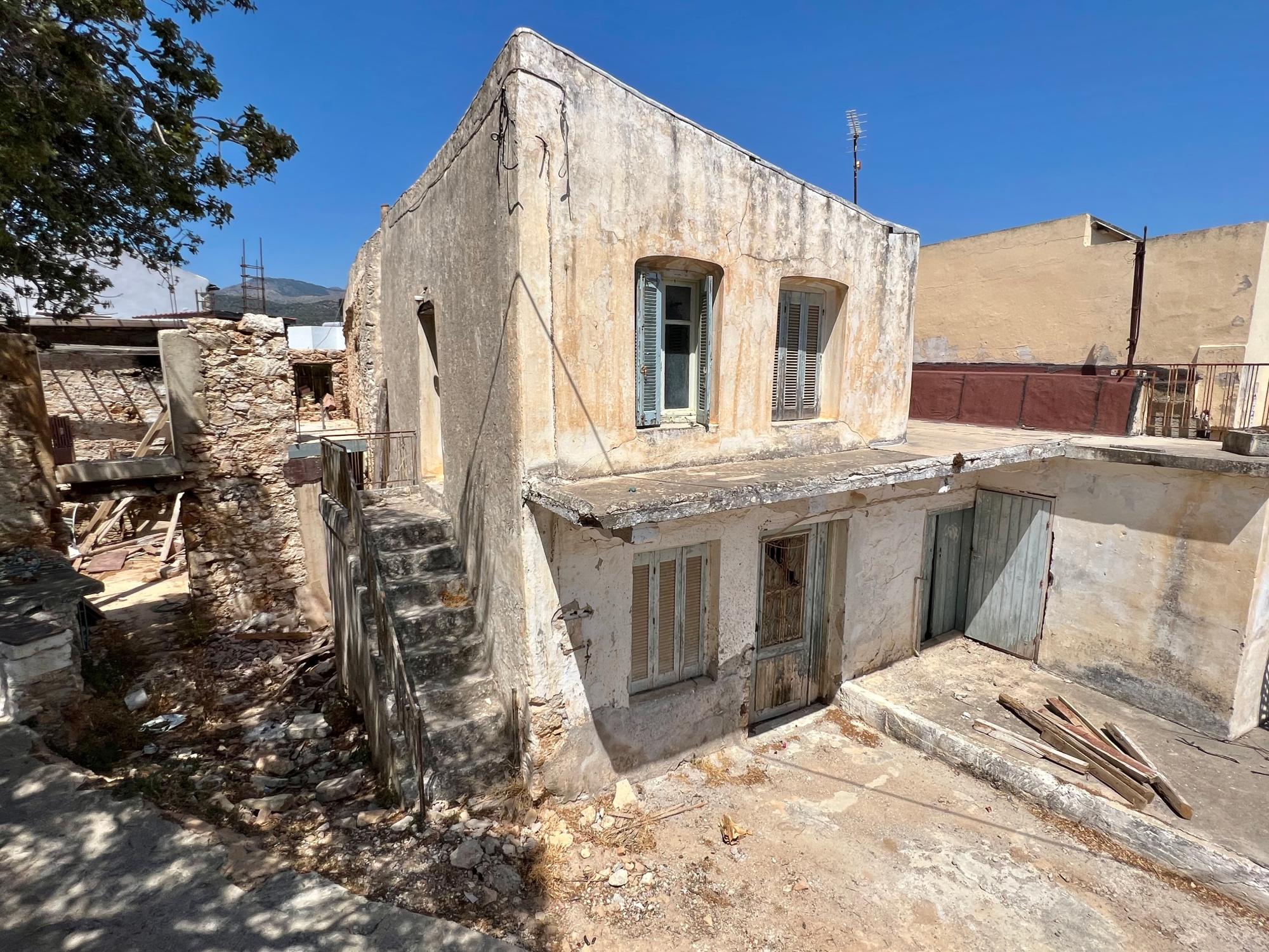 Two storey stone house for renovation in the village of Kalo Chorio.