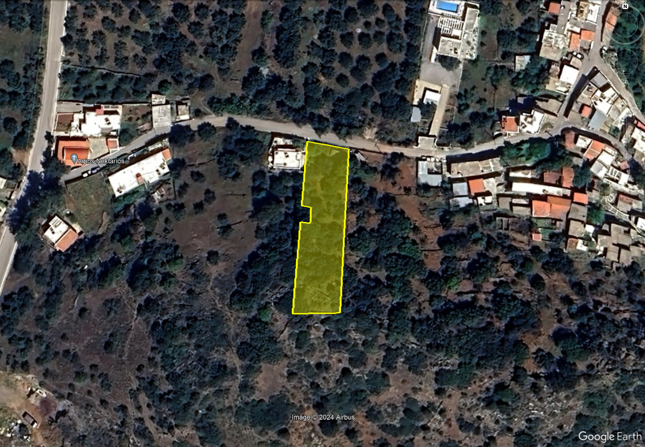 Rural building plot near Agios Nikolaos and beaches