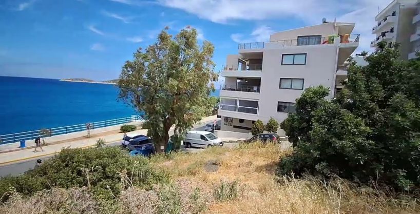 Prime seafront building plot, Agios Nikolaos, build up to 2211 m2!