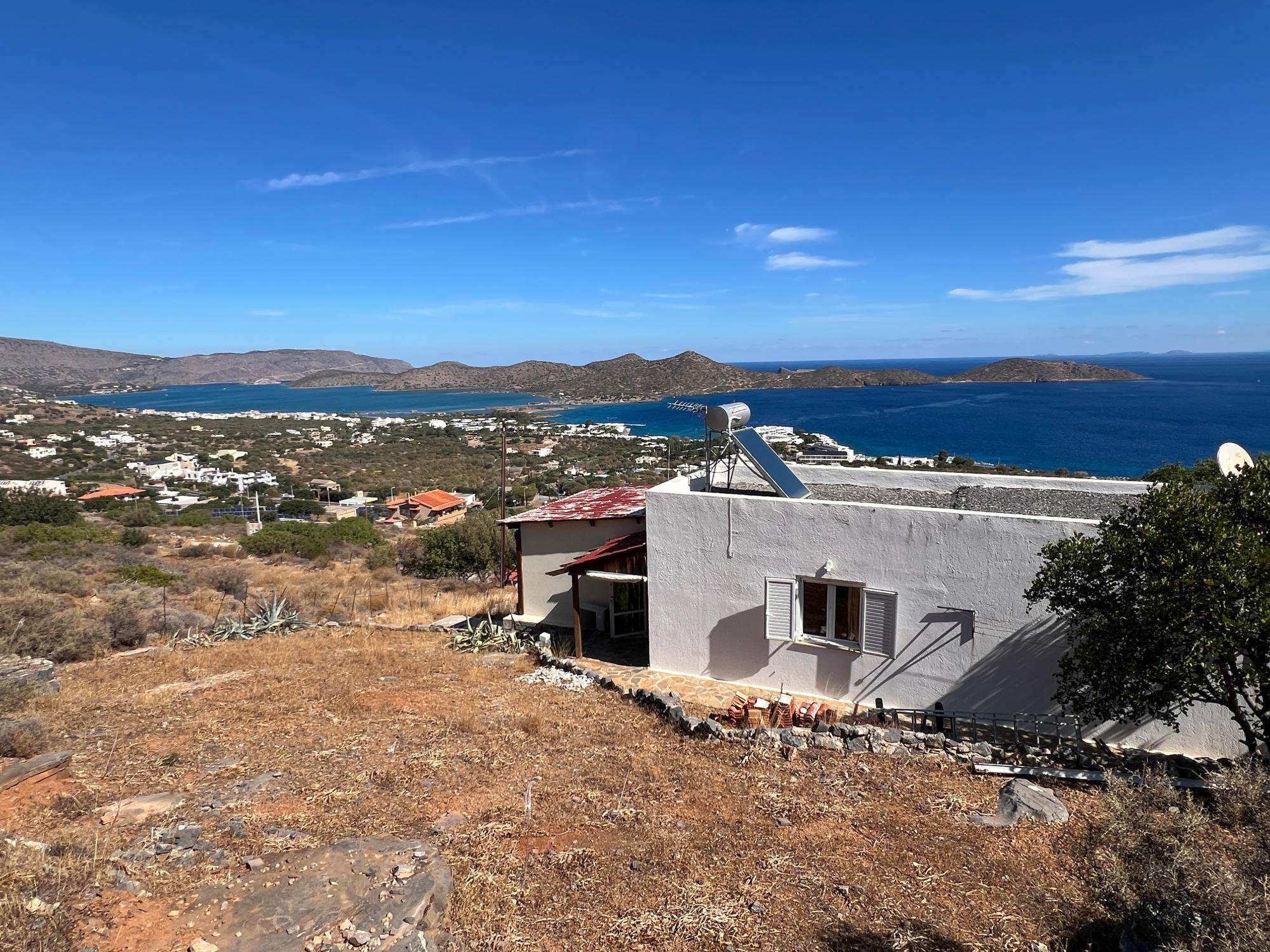 2 bedroom house with big terrace and stunning views over Elounda